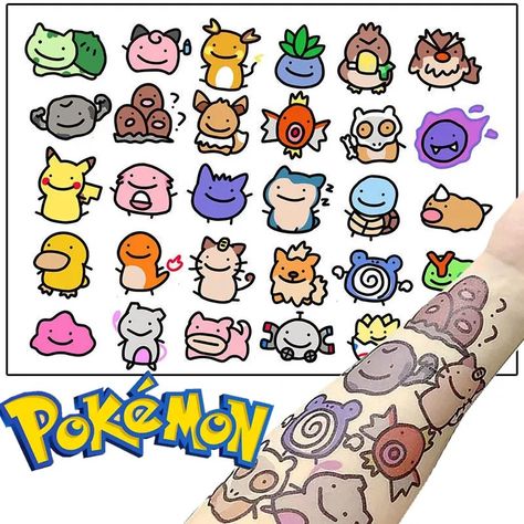 30Pcs Original Pokemon Tattoo Stickers Cartoon Waterproof Pikachu Sticker Funny Kawaii Kids Girl Pikachu Sticker, Kawaii Pikachu, Christmas Children, Pokemon Stickers, Pokemon Tattoo, Cute Pikachu, Original Pokemon, Girl Christmas, Temporary Tattoo Stickers