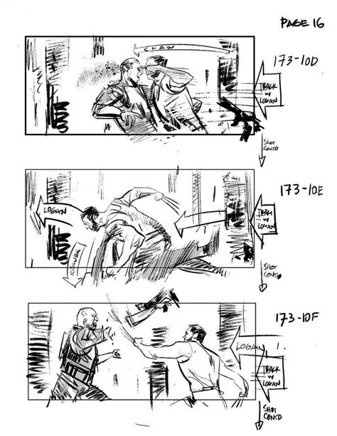 Storyboard Action, Movie Storyboard, Storyboard Film, Logan 2017, Storyboard Examples, Storyboard Drawing, Sequential Art, Pen Art Drawings, Marvel Movie