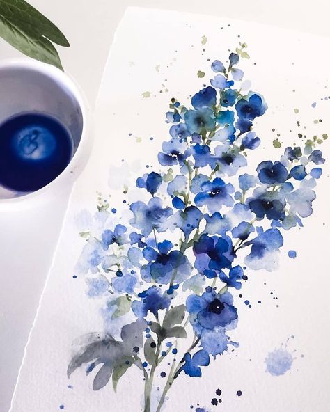 Loose Watercolor Flowers, Floral Doodle, Beautiful Sketches, Watercolour Inspiration, Loose Watercolor, Flower Sketches, Cat Air, Watercolor Artists, Watercolor Inspiration