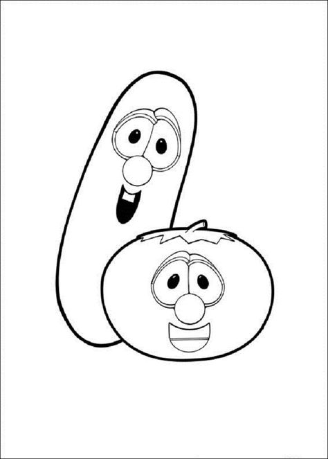 Veggie Tales Coloring Pages Photos Larry Veggie Tales, Veggie Tales Birthday Party, Veggie Tales Birthday, Veggie Tales Party, Veggie Tales, Coloring Pages To Print, Step By Step Drawing, Colouring Pages, Printable Coloring Pages