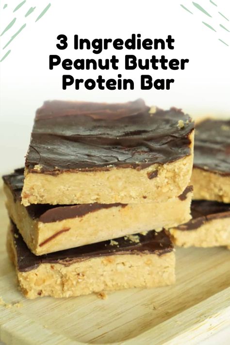 Ready to elevate your protein bar game? Try these scrumptious 3-ingredient peanut butter protein bars that pack a serious punch. Not only do they taste divine, but they're also quick and easy to make! Say goodbye to bland protein bars and hello to your new favorite snack. Homemade Peanut Butter Protein Bars, Healthy Homemade Protein Bars, Peanut Butter Protein Bar, Homemade Protein Bars Healthy, Protein Bars Recipe, Peanut Butter Powder Recipes, Homemade Protein Bars, Peanut Butter Protein Bars, No Bake Granola Bars