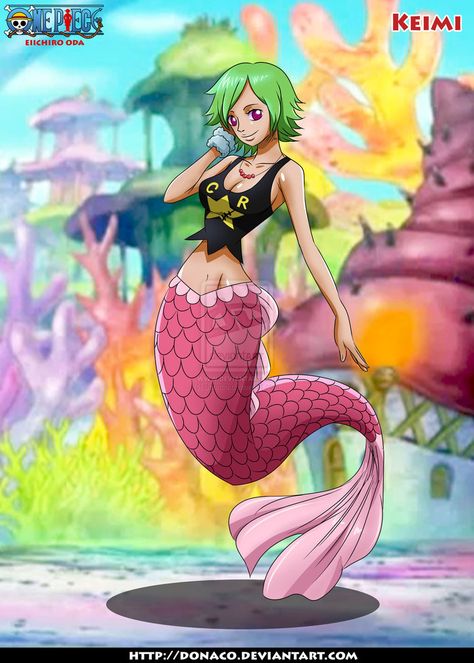 Keimi by donaco on deviantART One Piece Mermaid, Kissing Gourami, Fishman Island, Tattoo Anime, Dnd Campaign, One Piece World, Watch One Piece, One Piece Tattoos, Eustass Kid