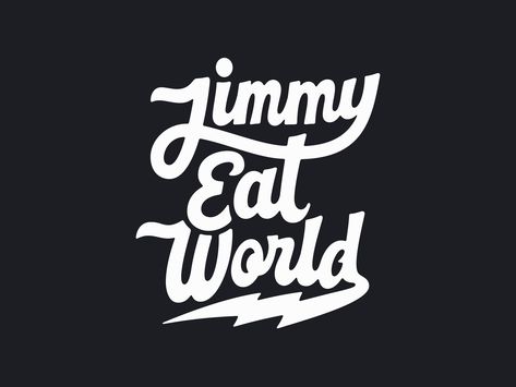 Jimmy Eat World Logo Lettering Jimmy Eat World Poster, Red Basement, Motion City Soundtrack, Four Year Strong, Nada Surf, Hawthorne Heights, Senses Fail, Cobra Starship, Boys Like Girls