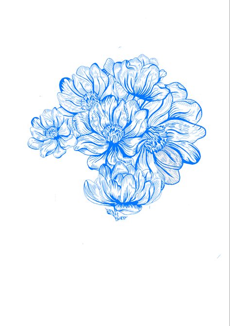 Blue floral tattoo design 💙 #tattoo #tattooideas #sleeve #tattoodesign #blueandwhite #handdrawn #floralprint Blue Floral Tattoo, Hydrangea Tattoo, Tattoo Design Tattoo, Floral Tattoo Design, Design Tattoo, Blue Hydrangea, Woman Painting, Flower Tattoos, Flash Tattoo