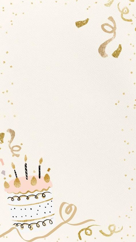 Phone Wallpaper Beige, Glittery Cake, Aesthetic Birthday Cake, First Birthday Invitation Cards, Birthday Card Background, Unique Birthday Invitations, Happy Birthday Invitation Card, Birthday Background Design, Birthday Invitation Card Template