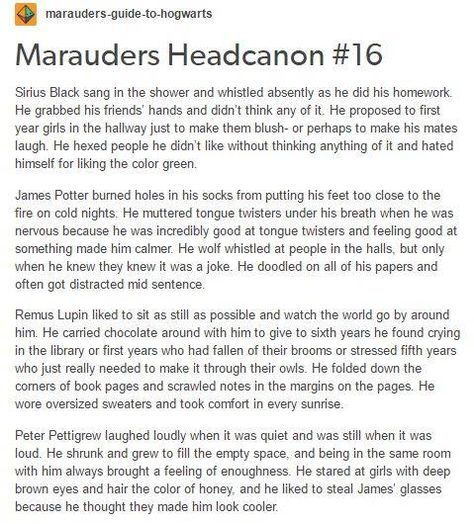 Marauders Headcannons Marauders Pranks, Marauders Headcanons, Moony Padfoot, Yer A Wizard Harry, Harry Potter Headcannons, Harry Potter Jokes, Harry Potter Marauders, Harry Potter Quotes, Harry Potter Obsession