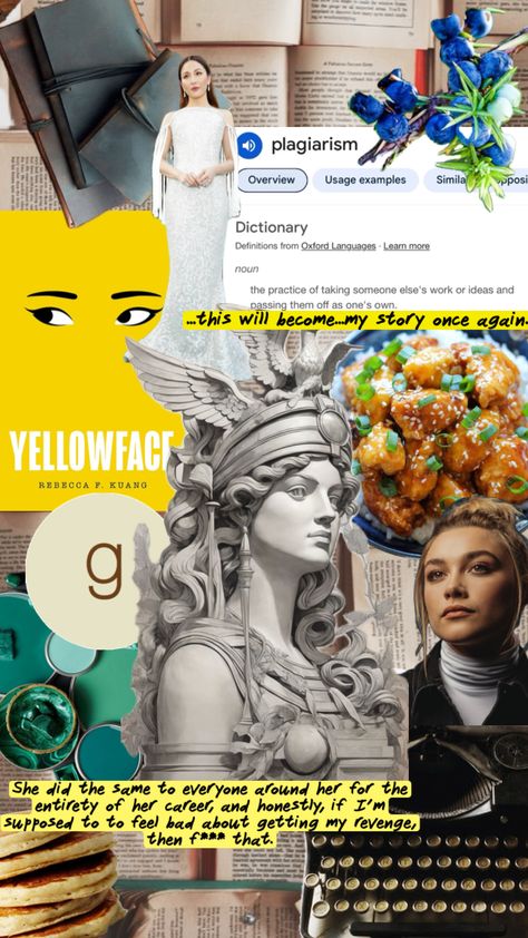 #yellowface #bookclub #authoraesthetic #publishing #junipersong #athenaliu #jelousy Book Aesthetic, Collage