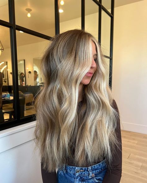 Blonde To Brown Fall Hair, Gigi Ha Did Hair Color, Brunette Hair With Blonde Dimension, Blonde Money Piece On Light Brown Hair, Blonde Goes Brunette Before And After, Chin Layers Long Hair, Bellami Flex Weft, Blonde Hair Lived In, Blonde Fall Hair Color 2023