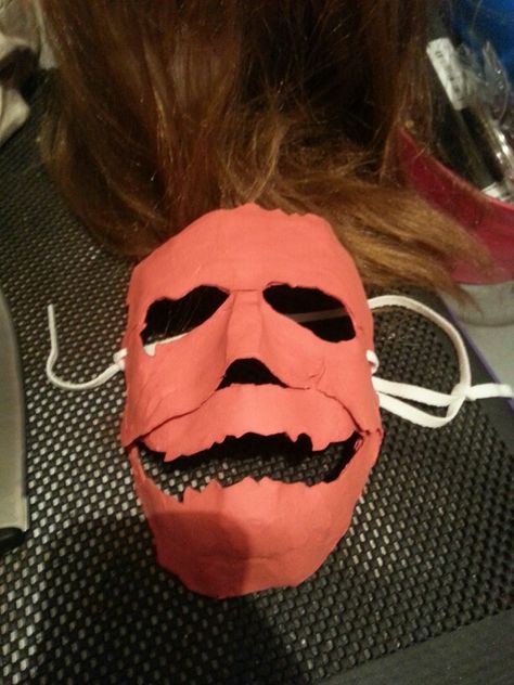 Paper Mache Halloween remake prison mask. As acurate as I could possibly get. A few small wrong detail. Message me with email and can send pics from all angles. Paper Mache Halloween, Horror Costumes, Creepy Masks, Horror Costume, Send Pics, Prison Break, Masks Art, Michael Myers, Holiday Projects