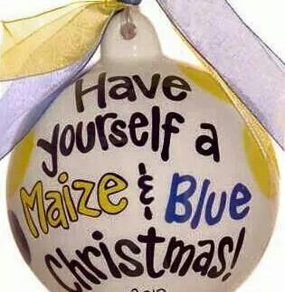 Maize & Blue Christmas ornament | Michigan Wolverines | U of M Go Blue | University of Michigan University Of Michigan Christmas Tree, Michigan Signs Wood, Michigan Themed Gifts, Michigan Trees, U Of M Football, Michigan Decor, Michigan Christmas, Michigan Wolverines Basketball, Michigan Go Blue