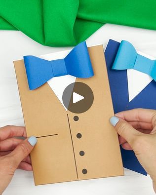 3D Father's Day Card Craft | 👨 Father's Day Homemade Card ✂️ Get the template on the blog | By Simple Everyday MomFacebook Cards Tutorial, Homemade Card, Fathers Day Card, Father's Day Card, Tutorial Video, Homemade Cards, Card Craft, Fathers Day, Father's Day