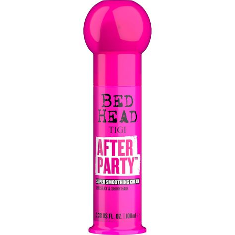 PRICES MAY VARY. Bed Head’s After Party Smoothing Cream; new on the outside and just as epic on the inside. A powerful smooth, shiny formulation, not only designed with, but used by salon professionals. Delivering salon results and salon experience at home. The Bed Head After Party Smoothing Cream is the ultimate anti frizz hair product for silky, smooth, shiny, healthy-looking hair! This lightweight hair smoothing cream helps prevent static build up, flyaways and frizz for smooth locks. The shi Bed Head After Party, Silky Shiny Hair, Hair Smoothing, Frizz Hair, Anti Frizz Hair, Tigi Bed Head, Hair Frizz, Frizz Free Hair, Anti Frizz