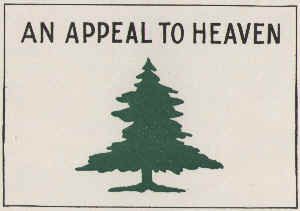 1775  American ships in New England waters flew a "Liberty Tree" flag in 1775. It shows a green pine tree on a white background, with the words, "An Appeal to Heaven." An Appeal To Heaven, Liberty Tree, Villanova University, American Flag Wall, American Colonies, Kings Man, Americana Decor, Flag Wall, Declaration Of Independence