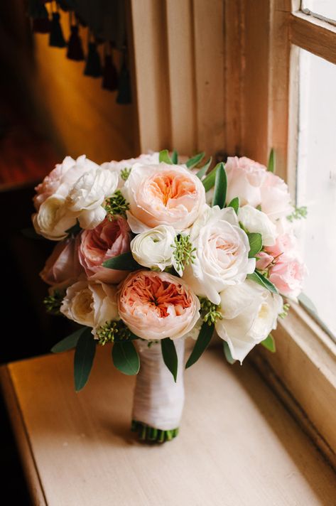 Austin Roses Bouquet, David Austin Roses Bouquet, Floral Bouquets Wedding, Austin Rose, Rose Wedding Bouquet, Seeded Eucalyptus, Roses Bouquet, Hand Bouquet, David Austin Roses