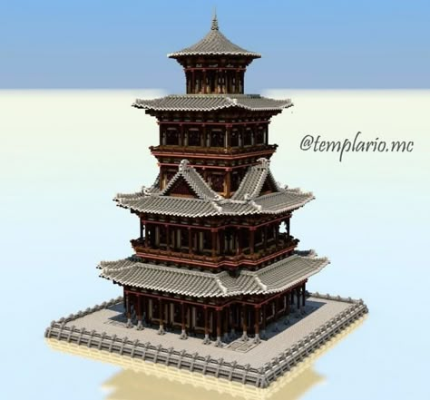 Minecraft Asian Builds, Reference Building, Japanese Minecraft Builds, Minecraft Exterior, Asian Village, Minecraft Reference, Japanese Palace, Fantasy World Art, Medieval Japanese