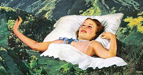 "The last time I saw a godlike figure in a dream I told him to get out of my way." Vintage Collage Art, Weekend Mode, Mountain Art Print, Surreal Collage, Mountain Canvas, Vintage Collage, Collage Artists, Mountain Art, Surreal Art