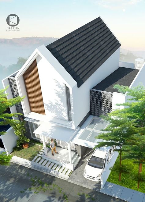 House Tropical Modern, Kami House, Casa Clean, Attraction Money, Money Wealth, Architect Design House, Architecture Model House, Minimal House Design, Minimalist House Design