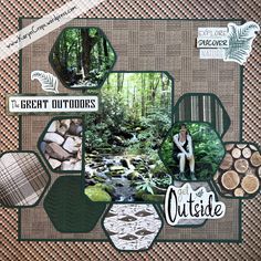 Camping Scrapbook Layouts, Camping Scrapbook, Scrapbooking Retreats, Unique Scrapbooks, Scrapbook Design Layout, Travel Scrapbook Pages, Vacation Scrapbook, Creative Memories Scrapbooking, Scrapbook Layout Sketches