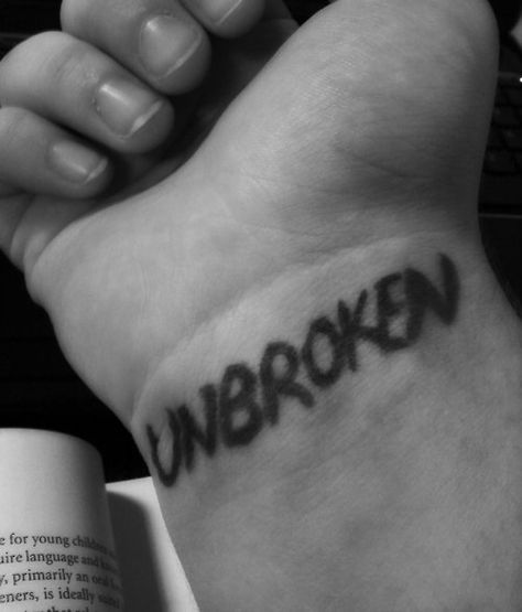 unbroken~ Unbroken Tattoo, Get A Tattoo, Tattoo Quotes, Tatting, Tattoo Ideas, Tattoos