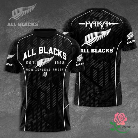 All Black New Zealand Rugby 3D Apparels, Allblacks Polo, New Zealand Rugby T Shirt Check more at https://rosatocloset.com/product/all-black-new-zealand-rugby-3d-apparels/ Professional Bull Riders, All Blacks Rugby, 3d Clothing, New Zealand Rugby, The Artist Movie, Rugby Fashion, All Blacks, Rugby World Cup, Rugby Union