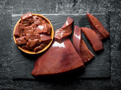 Recipes and Best Methods For Cooking Beef Liver For Your Canine Companion. Cooking Liver For Dogs Written By DEALiciousness.net Liver For Dogs, Liver Dog Treats, Organ Meats, How To Cook Liver, Liver Recipes, Dog Treats Homemade Recipes, How To Cook Beef, Carnivore Diet, Beef Liver