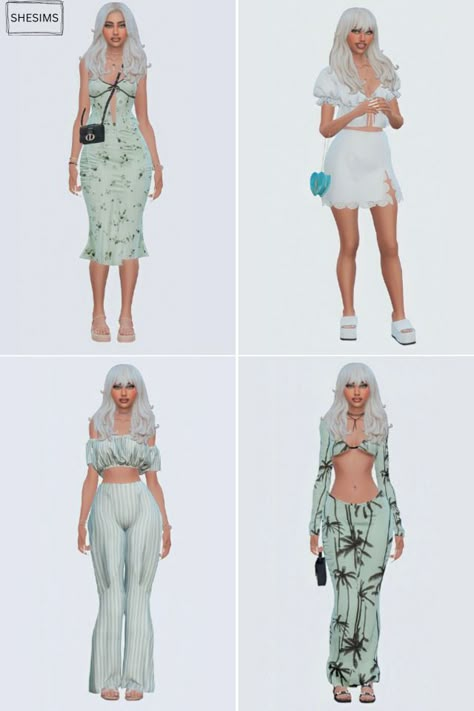 SHESIMS Sims 4 Maxis Match Cc Creators, Mint Cc Sims 4, Sims 4 Lookbooks Cc Alpha, Sims 4 Vacation Cc, Sims 4 Model Cc, The Sims 4 Look Book, Sims 4 Lookbooks Cc, Green Lookbook, Jius Sims