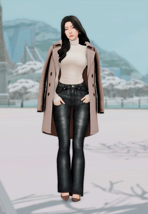 Amelie Sims 4 Clothes Winter, Sims Winter Cc, Winter Outfits Sims 4, Sims 4 Cc Winter Clothes Female, Sims 4 Cc Winter Clothes, Sims4 Lookbook, Ts4 Lookbook, Sims4 Clothing, Sims 4 Loft