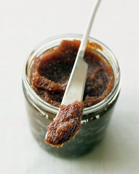 Fig Spread Dried Fig Recipes, Black Mission Fig, Fig Spread, Martha Stewart Recipes, Fig Recipes, Fig Jam, Dried Figs, Spread Recipes, Spiced Apples