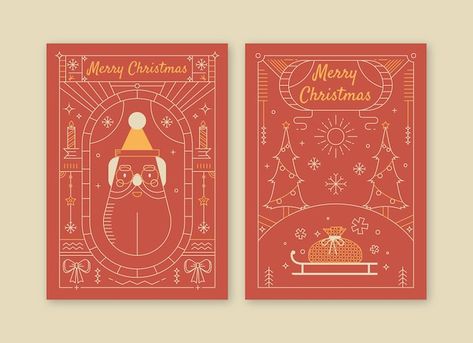 Christmas Gift Card Design, Coffee Label, Gift Card Design, Art Greeting Cards, Christmas Artwork, Greeting Card Collection, Christmas Concert, Christmas Gift Card, Christmas Inspo