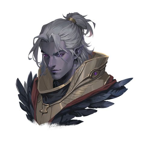 Drow Wizard Male, Drow Male Character Design, Astral Elf Male, Dnd Male Character Art, Undead Character Art, Blue Skin Character, Sci Fi Elf, Rpg Character Art Male, Male Elf Art