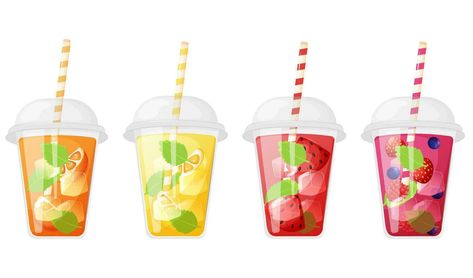 Fruits and berries lemonade in a plastic cup collection. Strawberry Lemonade Wallpaper, Cup Of Lemonade, Strawberry Lemonade Background, Glass Of Lemonade Drawing, Pink Lemonade Clipart, Lemonade Cup, Cup Collection, Plastic Cup, Lemonade