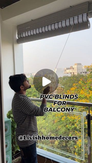 Balcony Sun Protection Ideas, Balcony Glass Covering Ideas, Balcony Shade Ideas Apartment, Balcony Covering Ideas From Rain, Balcony Rain Protection Ideas, Blinds For Balcony, Balcony Blinds, Waterproof Blinds, Pvc Blinds