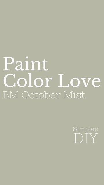 Loralee AhMu on Instagram: "October Mist by Benjamin Moore stands out as a sophisticated silvery sage neutral, exhibiting remarkable versatility that seamlessly complements a variety of colors. Its unique charm lies in its ability to effortlessly blend into any color scheme, making it an ideal choice for those seeking a paint palette that exudes light and airiness. The warmth exudes by this calming green, coupled with subtle gray undertones, adds an extra layer of sophistication to its overall appeal. ♥️ Looking for more paint color inspo in your life? Follow Simplee DIY #benjaminmoore #benjaminmoorepaint #benjaminmoorepaints #benjaminmoorespotlight #paintcolor #paintcolors #wallpaint #interiorpaint #greenpaint #sagegreen" October Mist Benjamin Moore Color Palette, October Mist, Benjamin Moore Colors, Benjamin Moore Paint, Color Pairing, Paint Palette, Color Inspo, Green Paint, Benjamin Moore