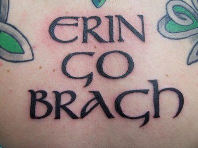 Erin Go Bragh - One day I will have this Tattoo! Erin Go Bragh Tattoo, Ireland Tattoos, Irish Sleeve Tattoo, Irish Tattoo, Ireland Tattoo, Four Leaf Clover Tattoo, Clover Tattoo, Irish Tattoos, Clover Tattoos