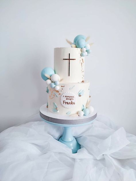 Baby Boy Christening Cake, Baby Dedication Cake, Diy Cake Topper Printable, Boy Communion Cake, Baptism Cake Boy, Comunion Cake, Dedication Cake, Christening Cake Boy, Twin Birthday Cakes