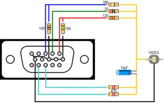 Picture of Vga to Composite. Vga Connector, Electrical Diagram, Electronics Basics, Electronic Schematics, Electronic Circuit Projects, Electronics Projects Diy, Circuit Projects, Electronic Engineering, Audio Amplifier