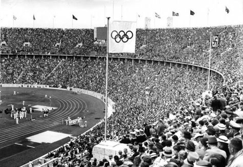 1936 Olympic Games Berlin Olympics 1936, 1936 Olympics, Berlin Olympics, Olympic Flag, Jesse Owens, American Athletes, Olympic Village, Summer Games, Summer Olympics