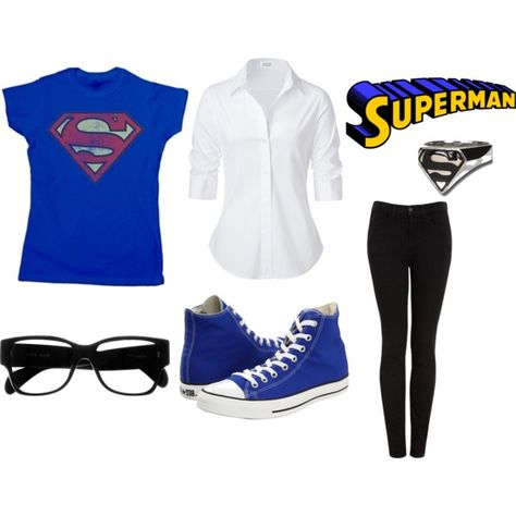 "Superman Casual" by  soundofinevitability on Polyvore so getting this outfit Superman Inspired Outfits, Marvel Clothing, Revamp Wardrobe, Superhero Outfits, Superman Outfit, Hero Clothes, Marvel Clothes, Super Hero Outfits, Disney Bound Outfits