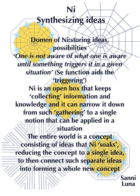 Ni Cognitive Function, Ni Function, Objective Personality, Intj Facts, Infj Functions, Cognitive Functions Mbti, Introverted Intuition, Mbti Functions, Theories Of Personality