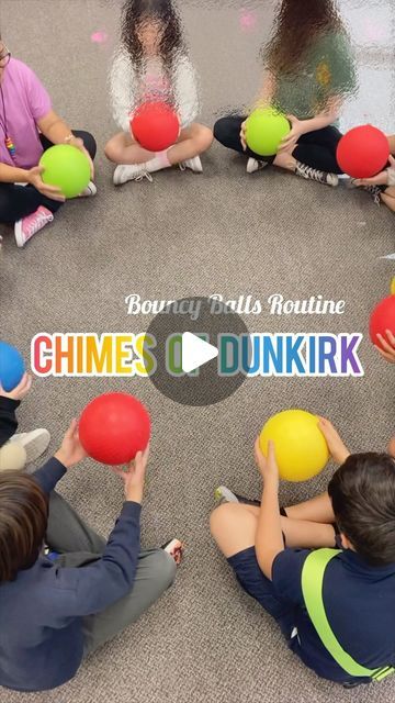 Lena Leon | Elementary Music Class Made Fun on Instagram: "Ok friends! You need to try this routine in your classrooms.  Super easy, fun, no-prep activity for the few last days of school.   You will need bouncy balls. Want to challenge the kiddos!? Use tennis balls instead 🤣😉   Happy Sunday☀️🫶🏼  Music: “Chimes of Dunkirk” / folk dance. Find it on Spotify.   What would you add to this sequence?  Drop a comment and share your idea✨🤗  Save and Share it if you found it helpful😉  #elementarymusicteacher  #elementarymusicteachers  #elementarymusic  #musicandmovement" Fun Music Activities For Kids, Musical Games For Kids, Music Games For The Classroom, Music And Movement Preschool, Ball Games For Kids, Music Games For Kids, Movement Preschool, Last Days Of School, Gym Activities