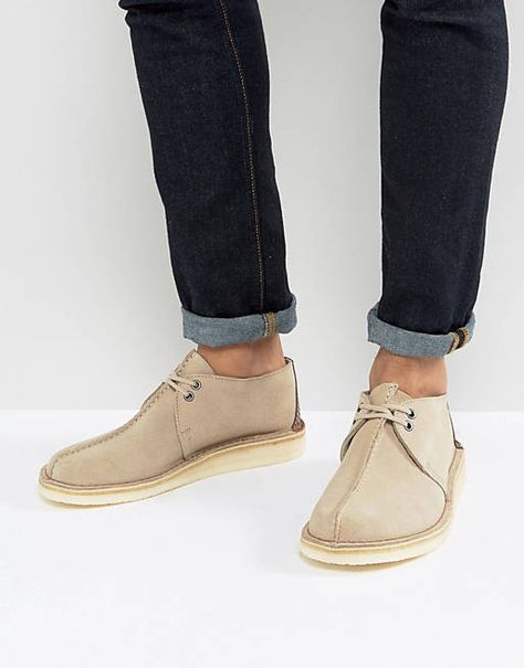 Clark Desert Trek, Desert Boot Outfit Men, Boot Outfit Men, Desert Boot Outfit, Clarks Desert Trek, Cowboy Boots For Men, Tiger Style, Polka Tattoo, Clarks Desert Boot