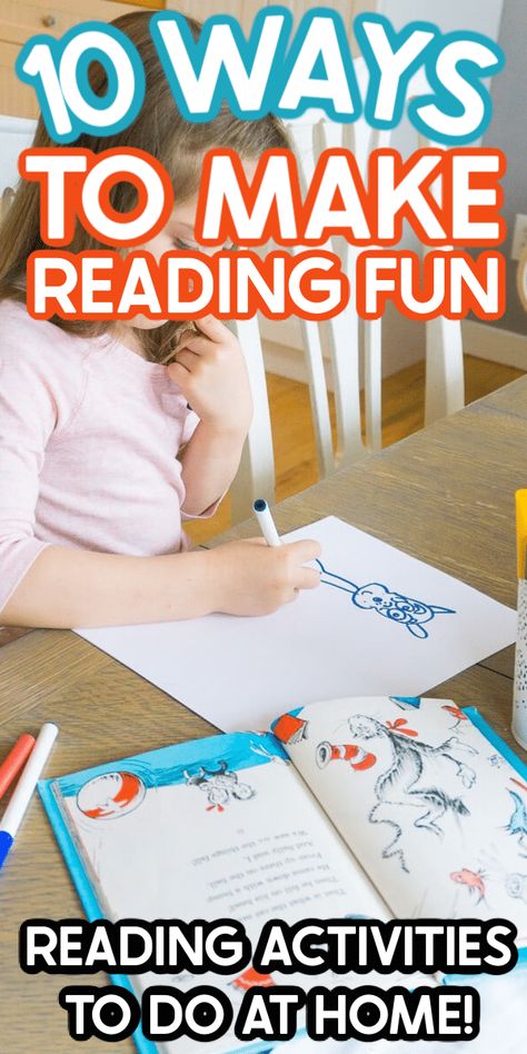 Fun Reading Games, Preschool Reading Activities, Reading Games For Kids, Make Reading Fun, Fun Reading Activities, Literacy Activities Preschool, Fluency Activities, Kindergarten Reading Activities, Reading More