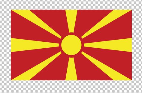 Flag of North Macedonia PNG Image North Macedonia Flag, Macedonia Flag, North Macedonia, Flag Png, National Flag, Macedonia, Clipart Images, Png Image, Beautiful Artwork