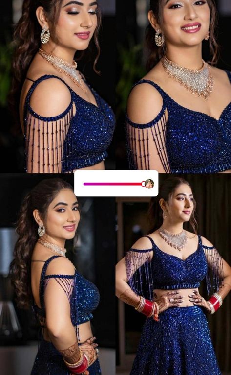 Fishcut Lehenga Pattern, Sequence Blouse Design, Gown Makeup, Lehenga Designs Latest, Modern Blouse Designs, Rajasthani Mehndi, Rajasthani Mehndi Designs, Wedding Fits, Netted Blouse Designs