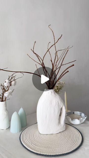 Peri Azizov on Instagram: "Diy viral Pinterest vase ✨
Save for later and follow for more diy ideas 💫 
Materials:
recycled washing gel container
plaster
toilet paper
white glue

#diy #pinterest #tutorial #tutorials #reels #reelsvideo #reelsinsta #decor #decoration #decora #decoracao #decoracion #vase #handmade #handmadecrafts #craft" Pinterest Tutorial, Vase Handmade, White Glue, Instagram Diy, Save For Later, Toilet Paper, Follow For More, Handmade Crafts, Diy Ideas