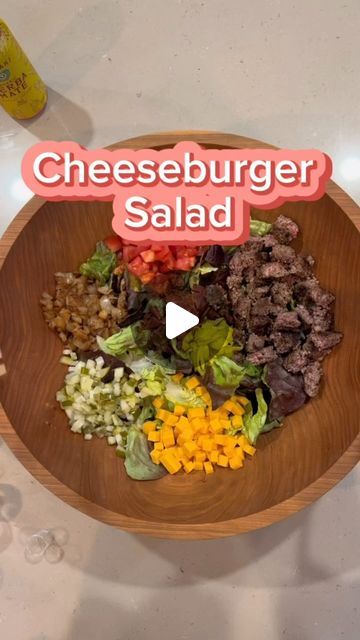 The Salad Lab LLC Darlene Schrijver on Instagram: "Cheeseburger Salad #salad #saladsofinstagram #thesaladlabofficial #cheeseburger
#hamburger #hamburgersalad #loveyou #yum #thesaladlabbook #whisktossenjoy" Hamburger Salad Recipes, The Salad Lab, Salad Lab, Hamburger Salad, Cheeseburger Salad, Burger Salad, Salad Salad, Dressing Recipes, Salad Dressing Recipes