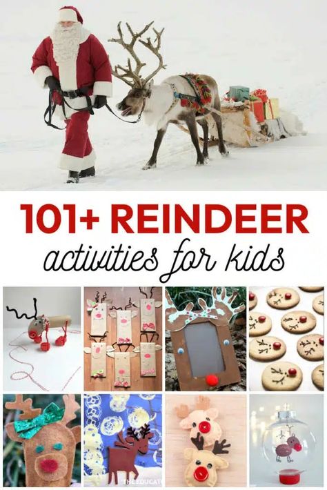 101+ Reindeer Crafts and Learning Activities – The Ultimate Parenting Resource for Reindeer - The Educators' Spin On It School Christmas Activities, Reindeer Activities, Christmas Activities For School, Reindeer Crafts, Learning Activities For Kids, Family Projects, Reindeer Craft, Preschool Christmas Crafts, Homeschooling Ideas