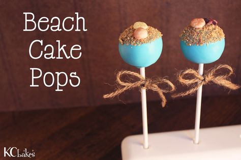 beach cake pop images | Beach cake pops are so fun & easy to make… Beach Cake Pops, Cake Pops Diy, Cake Pops Tutorial, Cake Pops Ideas, Dessert Balls, Seaside Party, Beach Dessert, Themed Cake Pops, Diy Cake Pops