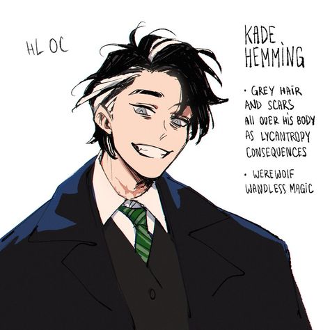 MY NEW #HOGWARTSLEGACY OC! HE IS A WEREWOLF!🐺WOOF! Werewolf Oc Reference, Werewolf Au Ideas, Vampire X Werewolf Fanart, Werewolf Oc Male Human, Werewolf Oc Art, Werewolf Oc Male, Werewolf Character Design, Werewolf Oc, Werewolf Human Form Art