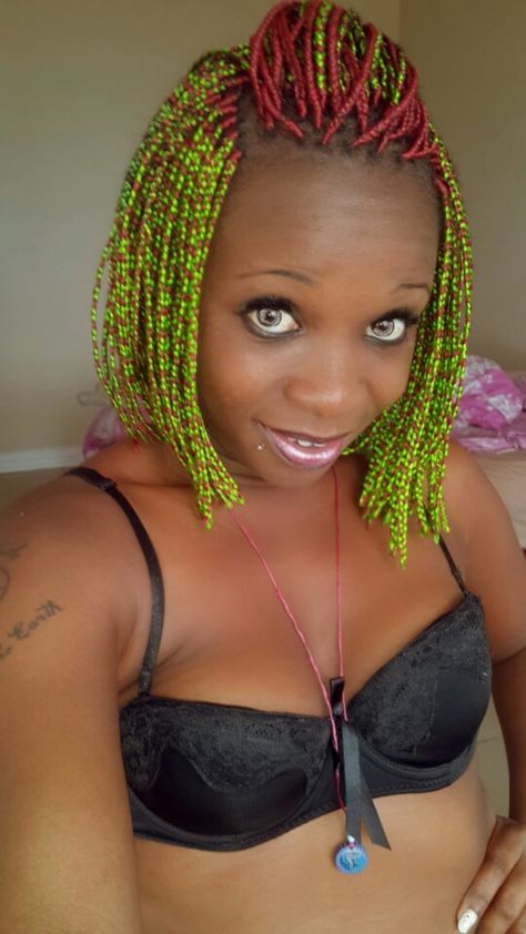 Green and Red braids Green And Red Braids, Red Braids, Locs Hairstyles, Green And Red, Locs, Hair Wrap, Braids, Hairstyles, Hair Styles